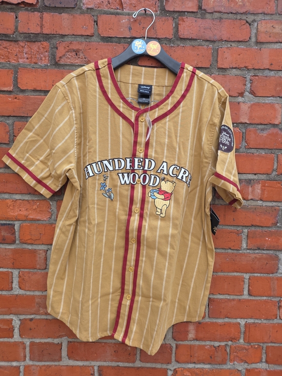 Disney Tops - Disney Winnie The Pooh Hundred Acre Wood Baseball Jersey Unisex M NWT (A)